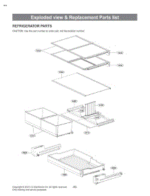 Refrigerator Parts parts for Lg Refrigerator SRFB27S3 from AppliancePartsPros.com