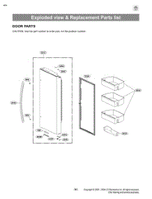Door Parts parts for Lg Refrigerator SRFB27W3 from AppliancePartsPros.com