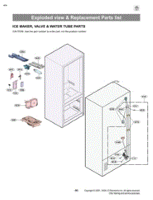 Ice Maker, Valve & Water Tube Parts parts for Lg Refrigerator SRFB27W3 from AppliancePartsPros.com