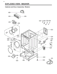 Diagram 4 parts for Lg Washer Dryer Combo SWWE50W4 from AppliancePartsPros.com