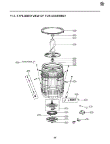 Tub Assembly Suspension Grease parts for Lg Washer T1001E3J from AppliancePartsPros.com