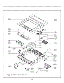Top Cover parts for Lg Washer T1227AGPPH from AppliancePartsPros.com
