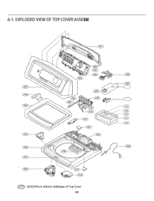 Top Cover Assemn parts for Lg Washer T1335ADFP from AppliancePartsPros.com