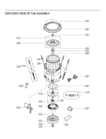 Tub Assembly parts for Lg Washer T1438ADFP from AppliancePartsPros.com
