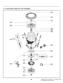 Tub Assembly parts for Lg Washer T1483EFFTW from AppliancePartsPros.com