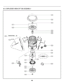 Tub Assembly parts for Lg Washer T1487EGPT from AppliancePartsPros.com