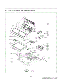 Top Cover Assembly parts for Lg Washer T1490SEHTC from AppliancePartsPros.com