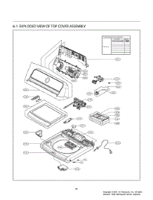 Top Cover Assembly parts for Lg Washer T1490SEHTW from AppliancePartsPros.com