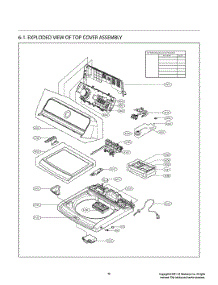 Top Cover Assembly parts for Lg Washer T14A4SEHBW from AppliancePartsPros.com