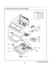 Top Cover Assembly parts for Lg Washer T14A4SEHTW from AppliancePartsPros.com