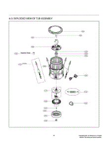 Tub Assembly parts for Lg Washer T15A4SEHTW from AppliancePartsPros.com
