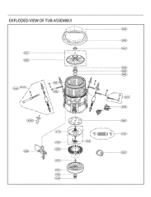 Tub Assembly parts for Lg Washer T1660HGPP from AppliancePartsPros.com