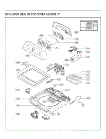 Top Cover Assembly parts for Lg Washer T1746ADFSP from AppliancePartsPros.com