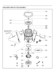 Tub Assembly parts for Lg Washer T1746ADFSP from AppliancePartsPros.com