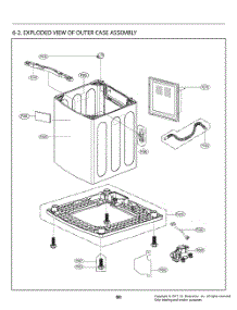 Outer Case Assembly parts for Lg Washer T1760WGPT9 from AppliancePartsPros.com