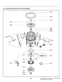 Tub Assembly parts for Lg Washer T1760WGPT9 from AppliancePartsPros.com