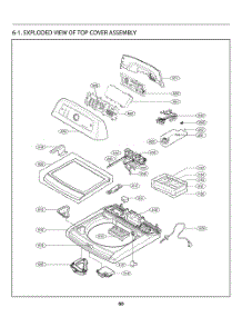 Top Cover Assembly parts for Lg Washer T1776HDFST from AppliancePartsPros.com