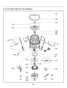 Tub Assembly parts for Lg Washer T1776HDFST from AppliancePartsPros.com