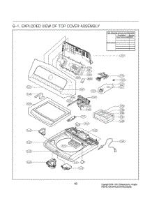 Top Cover Assembly parts for Lg Washer T1780WFFT from AppliancePartsPros.com