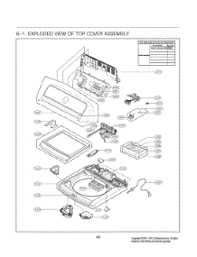 Top Cover Assembly parts for Lg Washer T1780WFHT from AppliancePartsPros.com