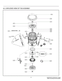 Tub Assembly parts for Lg Washer T1789EFHB5 from AppliancePartsPros.com