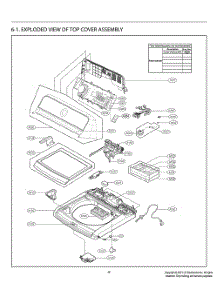 Top Cover Assembly parts for Lg Washer T1789EFHBW from AppliancePartsPros.com