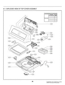 Top Cover Assembly parts for Lg Washer T1789EFHT from AppliancePartsPros.com