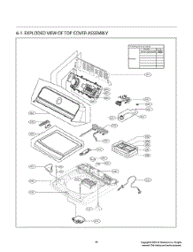 Top Cover Assembly parts for Lg Washer T1799SEHB2 from AppliancePartsPros.com