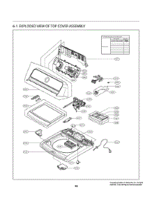 Top Cover Assembly parts for Lg Washer T1799SEHTW from AppliancePartsPros.com