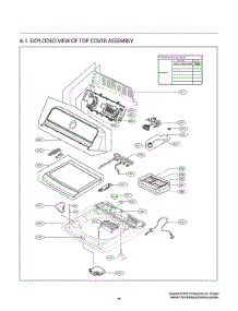 Top Cover Assembly parts for Lg Washer T17A4SEHTW from AppliancePartsPros.com