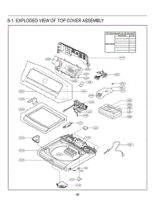 Top Cover Assembly parts for Lg Washer T18A1EFHT5 from AppliancePartsPros.com