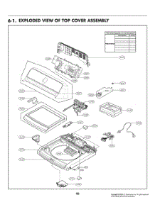 Top Cover Assembly parts for Lg Washer T18A1EFHU5 from AppliancePartsPros.com