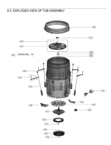 Tub Assembly parts for Lg Washer T18J4EFHT4 from AppliancePartsPros.com