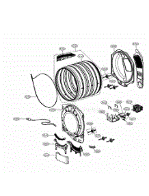 Drum And Motor Assembly parts for Lg Washer TCD1870CGS from AppliancePartsPros.com