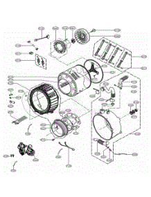 Drum And Tub Assembly parts for Lg Washer TCW2013CS from AppliancePartsPros.com