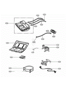 Dispenser Assembly parts for Lg Washer Dryer Combo TCW2013OS from AppliancePartsPros.com