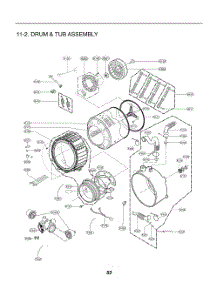 Drum And Tub Assembly parts for Lg Washer TCWM2013QS3 from AppliancePartsPros.com