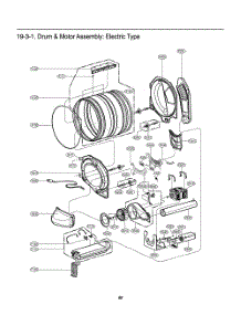 Drum And Motor Assembly parts for Lg Dryer TLD1840CEW9 from AppliancePartsPros.com