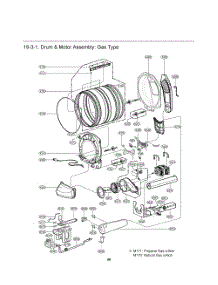 Drum And Motor Assembly parts for Lg Dryer TLD1840CGW from AppliancePartsPros.com