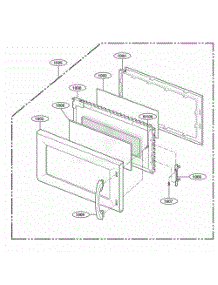 Door Parts parts for Lg Range TMH14XLB from AppliancePartsPros.com