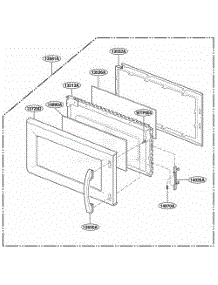 Door Parts parts for Lg Range TMH14XLB1 from AppliancePartsPros.com