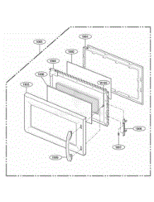 Door Parts parts for Lg Range TMH14XLQ from AppliancePartsPros.com