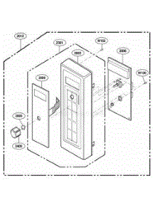 Control Panel Parts parts for Lg Range UCS11MA from AppliancePartsPros.com