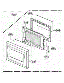 Door Parts parts for Lg Microwave UMC1061AAB from AppliancePartsPros.com