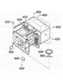 Oven Cavity Parts parts for Lg Microwave UMC1061AAB from AppliancePartsPros.com