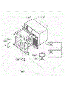 Oven Cavity Parts parts for Lg Microwave UMC5200AAB from AppliancePartsPros.com