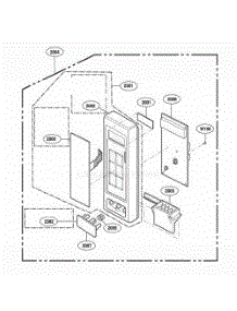 Control Panel Parts parts for Lg Microwave UMC5200AAS from AppliancePartsPros.com
