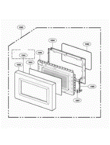 Door Parts parts for Lg Microwave UMC5200AAS from AppliancePartsPros.com