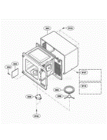 Oven Cavity Parts parts for Lg Microwave UMC5200AAS from AppliancePartsPros.com