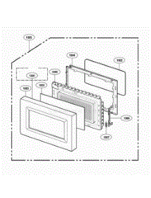 Door Parts parts for Lg Microwave UMC5200AAW from AppliancePartsPros.com